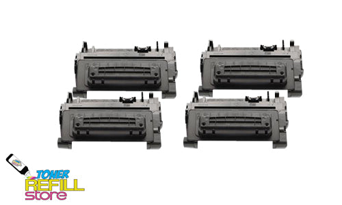 4-Pack Premium Compatible CE390A 90A Toner Cartridges for HP LaserJet M4555F M4555H