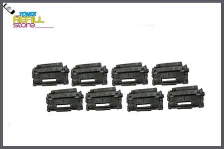 8 Pack Premium Compatible CE255X High Yield Toner Cartridges for the HP LaserJet P3011 P3015 P3015d