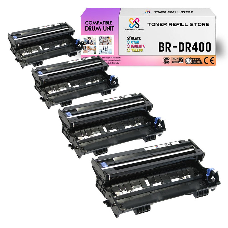 Brother DR-400 DR400 4 Pack Compatible Drum Units for the TN460 TN-460 Cartridge