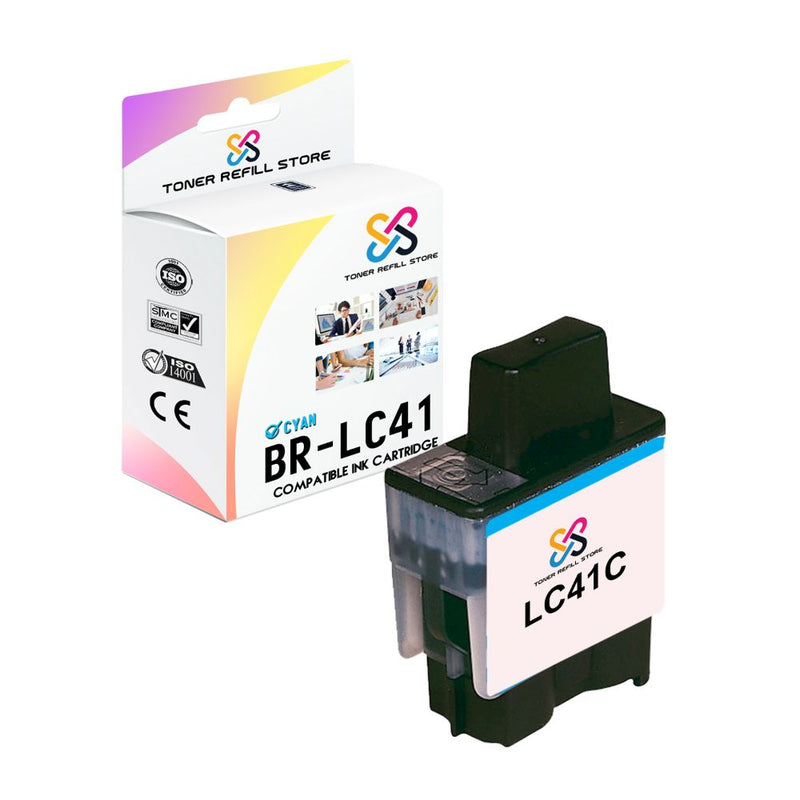 Brother LC41C LC41 Cyan Compatible Ink Cartridge