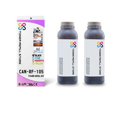 2 Pack Black High Yield Toner Refill Kit for Canon 105 0265B001AA ImageClass MF-7280