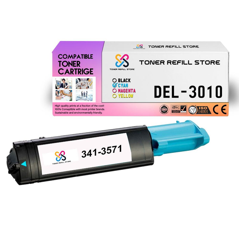 Dell 3010 3010cn 341-3571 Cyan Compatible Toner Cartridge