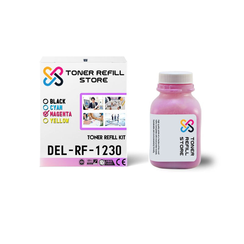 Dell 1230 1230c 1235 High Yield Magenta Toner Refill With Chips