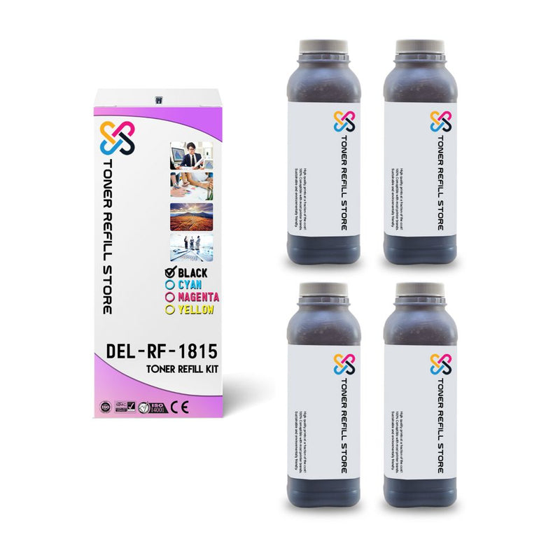 Dell 1815 High Yield Black Toner Refill Kit 4 Pack With Chips