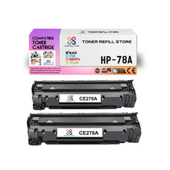 2 Pack CE278A Premium Compatible Toner Cartridges for the HP LaserJet M1536dnf, P1606dn