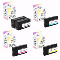 Toner Refill Store Compatible HP 932XL & 933XL 5-Set High Yield Ink Cartridges for Hewlett Packard: 2 Black & 1 each of Cyan - Magenta - Yellow