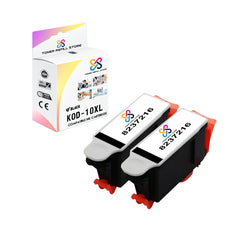 Compatible Kodak #10XL 2-Set Ink Cartridges: 1 Black & 1 Color