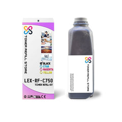 Lexmark C750 High Yield Black Toner Refill Kit With Chip