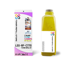 Lexmark C750 High Yield Yellow Toner Refill Kit With Chip