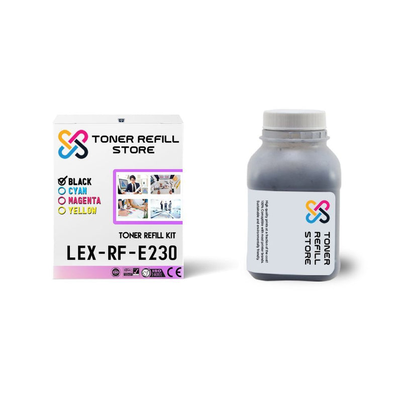 Lexmark E230 High Yield Black Toner Refill Kit With Chip