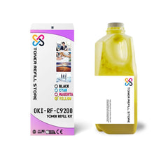 Okidata C9200 Glossy Yellow Toner Refill Kit