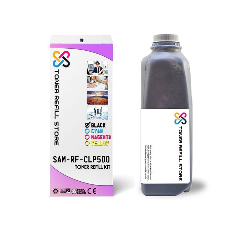 Black Toner Refill Kit Compatible with the Samsung CLP-500 - 550