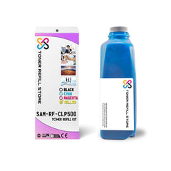 Cyan Toner Refill Kit Compatible with the Samsung CLP-500 - 550