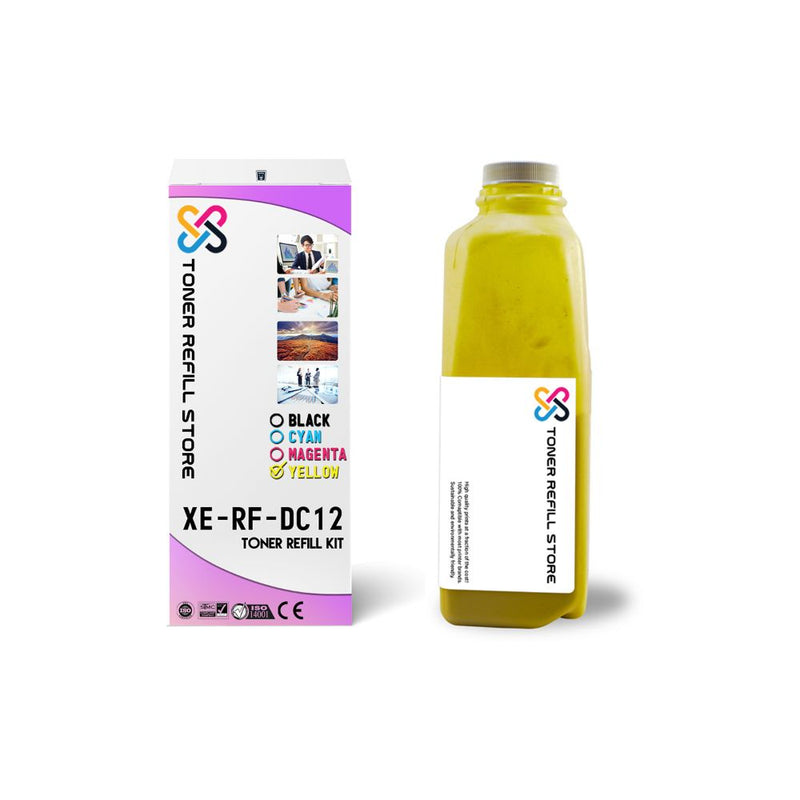 Xerox C525A High Yield Yellow Toner Refill Kit With 1 Reset Chip
