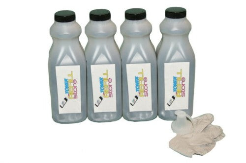 4 Pack High Yield Toner Refill Kit for the HP LaserJet CE255X CE255A P3010 P3015dn
