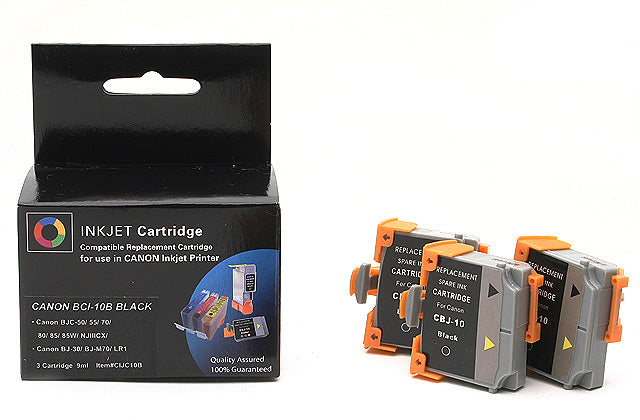 Canon BCI-11B (3-Pak) Black Compatible Ink Cartridges
