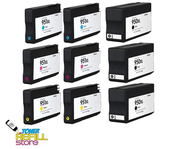 Original HP 950XL 951XL High Yield Ink Cartridges Set Black Cyan