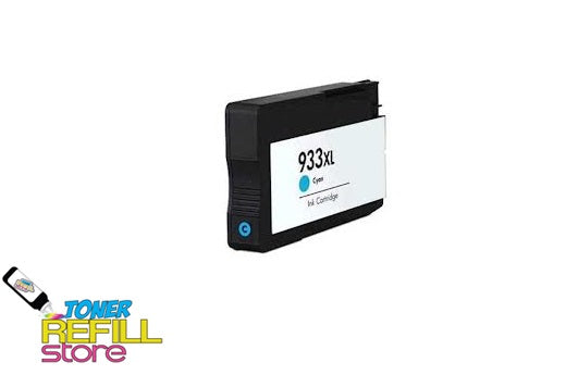 Cyan Compatible High Yield Ink Cartridge for HP CN054AN - 933XL - Shows Accurate Ink Levels