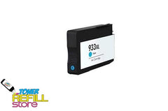 Cyan Compatible High Yield Ink Cartridge for HP CN054AN - 933XL - Shows Accurate Ink Levels