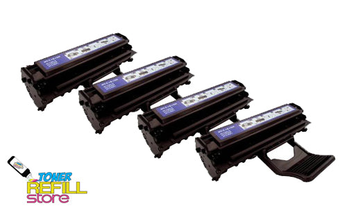 4 Pack Black Toner Cartridges compatible with the ML-2010 ML-1610 ML-2010d3