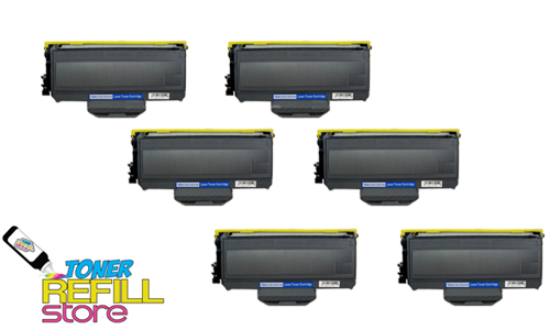Brother TN-360 TN360 6 Pack High Yield Compatible Toner Cartridges