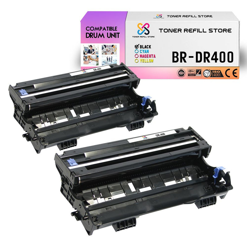 Brother DR-400 DR400 2 Pack Compatible Drum Units for the TN460 TN-460 Cartridge