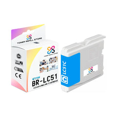 Brother LC51C LC51 Cyan Compatible Ink Cartridge