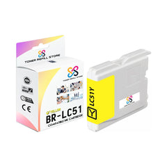 Brother LC51Y LC51 Yellow Compatible Ink Cartridge