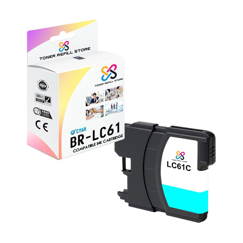 Brother LC61C LC61 Cyan Compatible Ink Cartridge