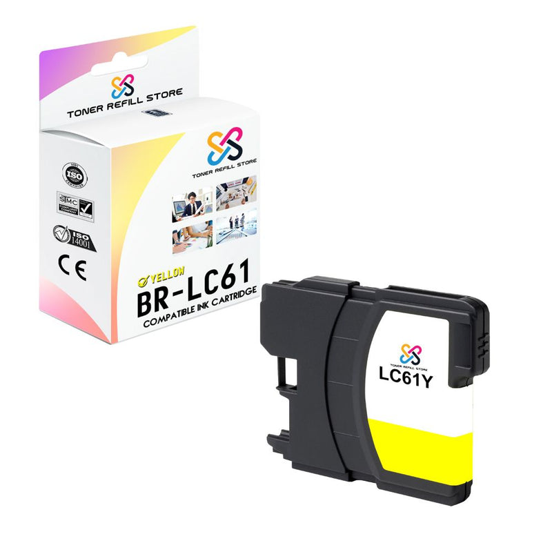 Brother LC61Y LC61 Yellow Compatible Ink Cartridge