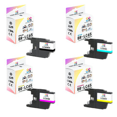 Brother LC65 LC-65 4 Pack Compatible Ink Cartridges