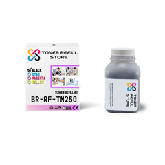 Brother TN-250 High Yield Black Toner Refill Kit 4 Pack