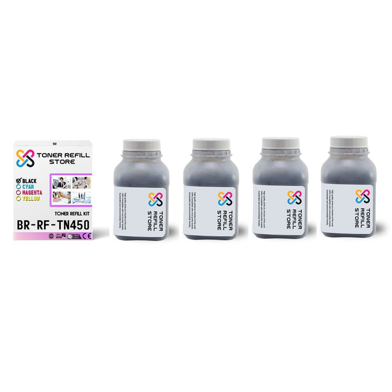 Brother TN330 High Yield Toner Refill Kit 4 Pack