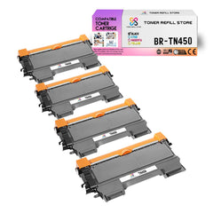 4 Pack Premium Compatible Toner Cartridges for the Brother TN450 TN-450 HL-2220 MFC-7860