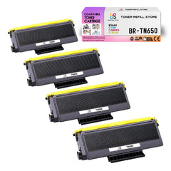 4 Pack TN650 TN-650 Toner Cartridge For Brother MFC-8370 MFC-8480DN MFC-8690DW