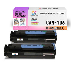 2-Pack Premium Compatible 104 Toner Cartridges for the Canon 104 FX-9 FX-10 MF4690