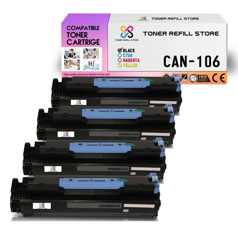 4-Pack Premium Compatible 106 Toner Cartridge for the Canon 106 MF-6530 MF-6550