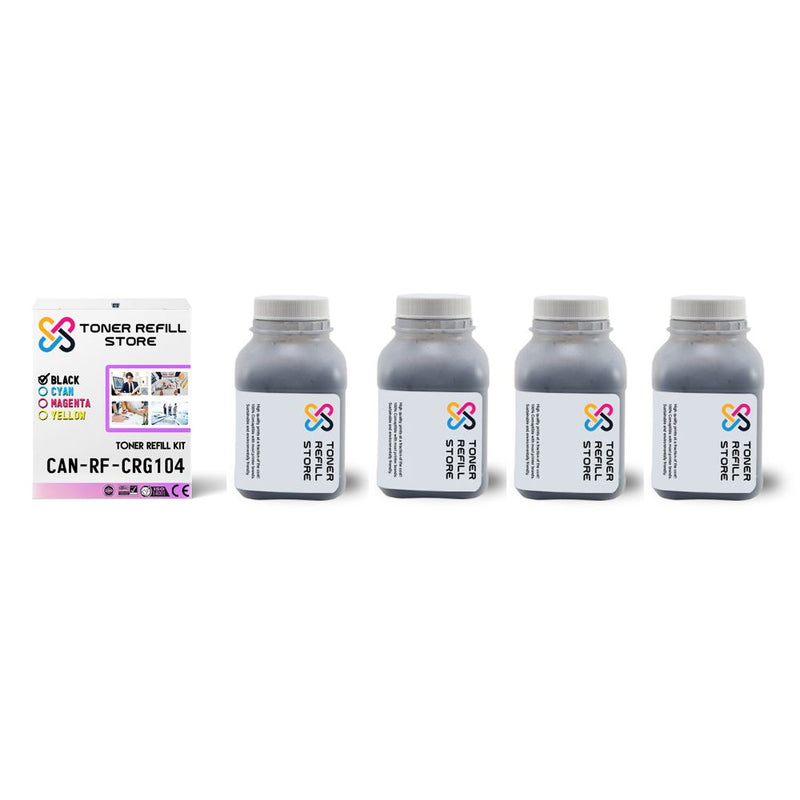 Canon 104 FX-9 High Yield Black Toner Refill Kit 4 Pack