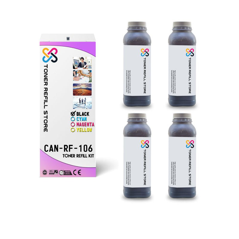 Canon 106 High Yield Black Toner Refill Kit 4 Pack