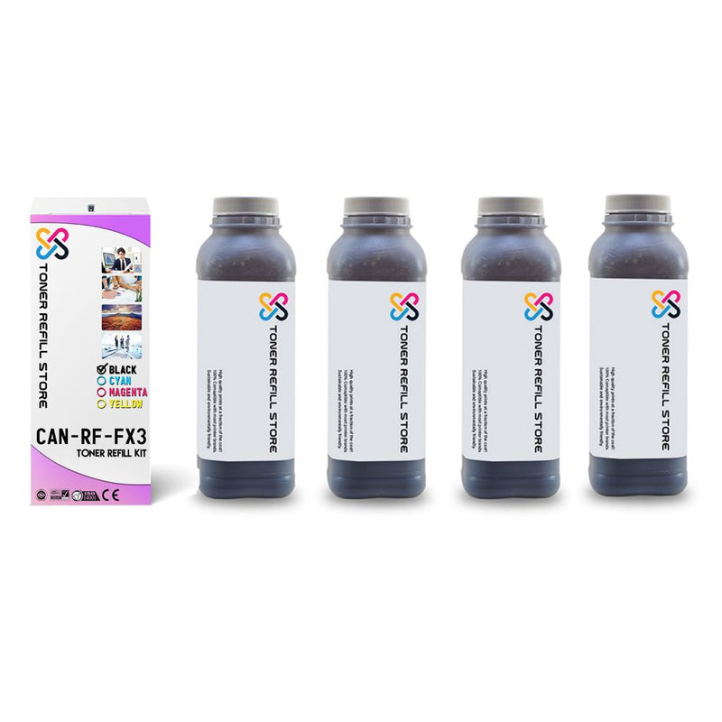 Canon FX-3 High Yield Black Toner Refill Kit 4 Pack