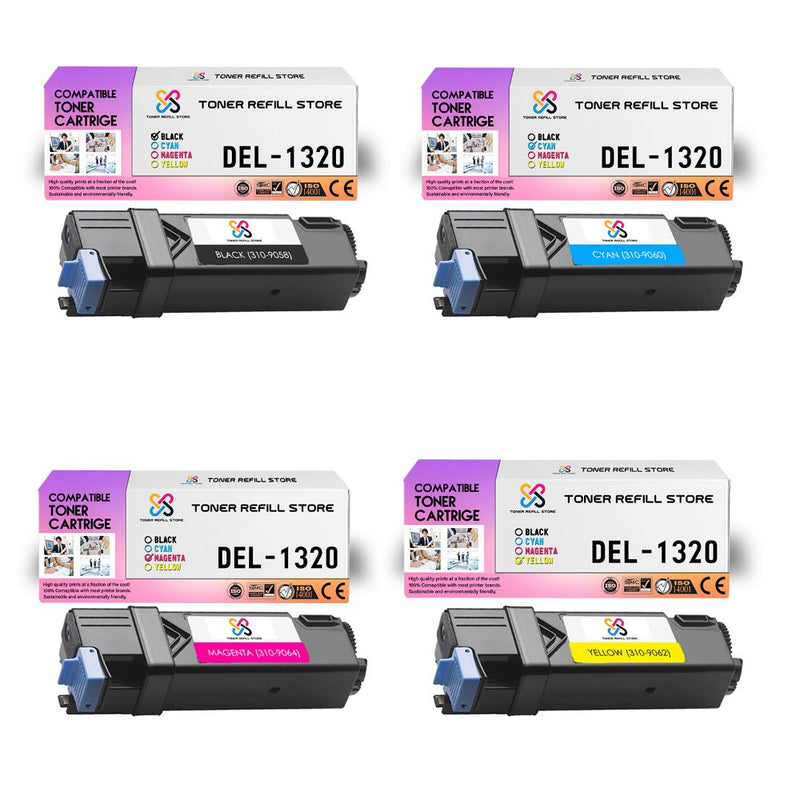Dell 1320 1320c 1320c 4 Pack Compatible Toner Cartridges