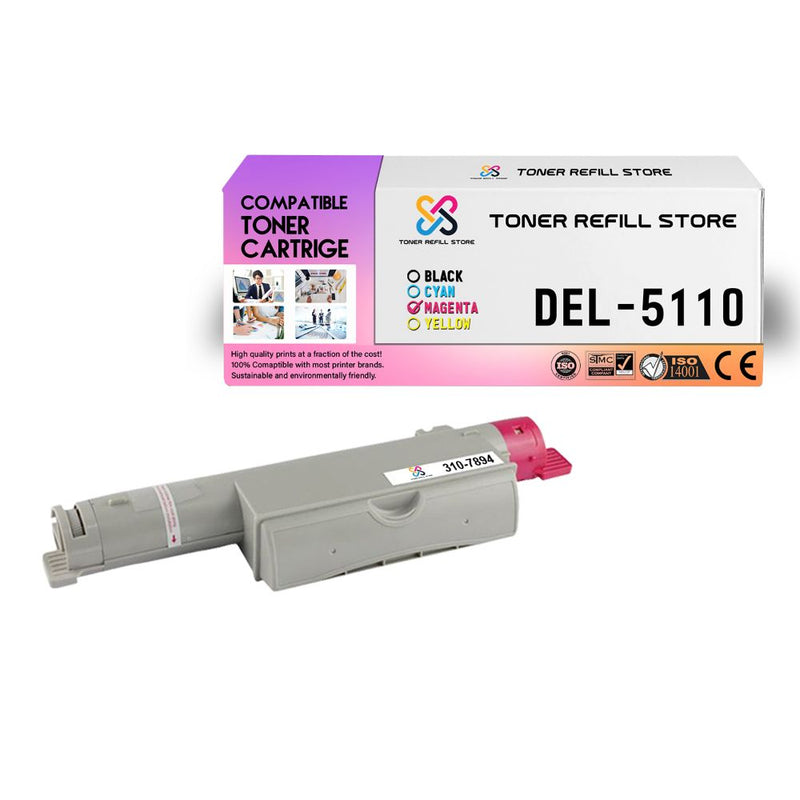 Dell 5110 5110cn Magenta High Yield Compatible Toner Cartridge