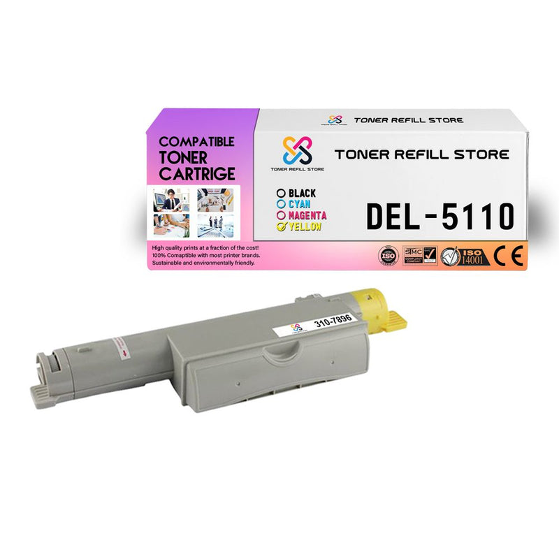 Dell 5110 5110cn Yellow High Yield Compatible Toner Cartridge