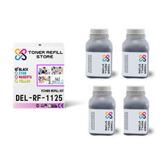 Dell 1125 High Yield Black Toner Refill Kit 4 Pack With Chip