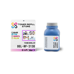 Dell 2130 High Yield Cyan Toner Refill Kit With 1 Reset Chip