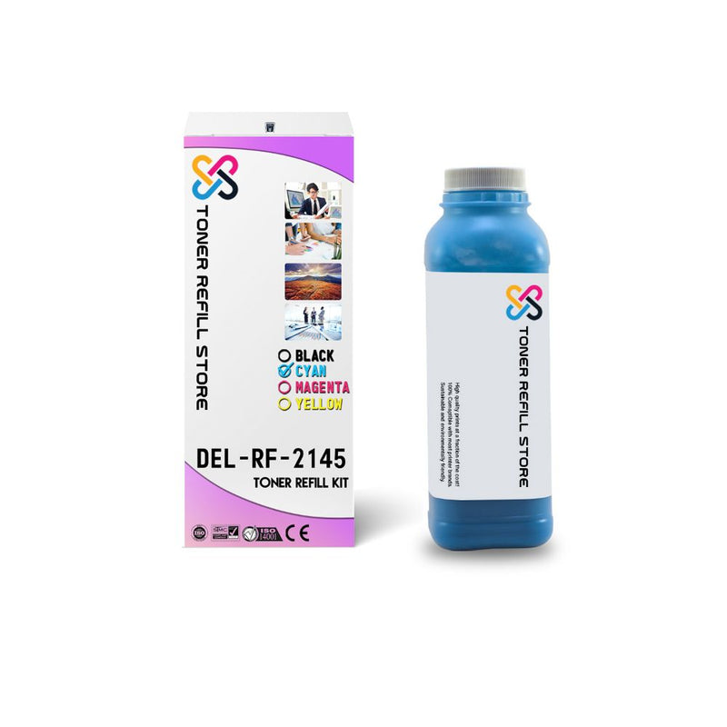 Dell 2145 2145c 2145cn High Yield Cyan Toner Refill With Chip