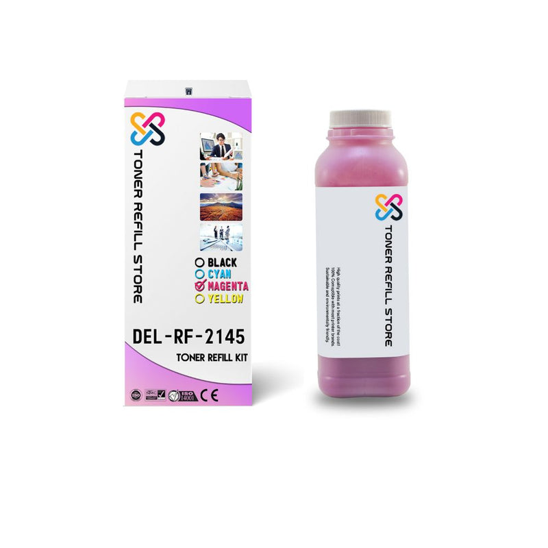 Dell 2145 2145c 2145cn High Yield Magenta Toner Refill With Chip