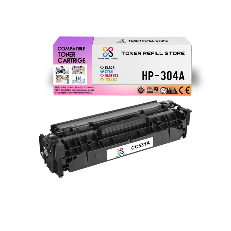 HP Color LaserJet CC531A CP2025 Cyan Compatible Toner Cartridge