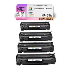 HP LaserJet CB435A P1005 P1006 4 Pack Compatible Toner Cartridges