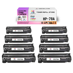 8 Pack CE278A Premium Compatible Toner Cartridges for the HP LaserJet M1536dnf, P1606dn